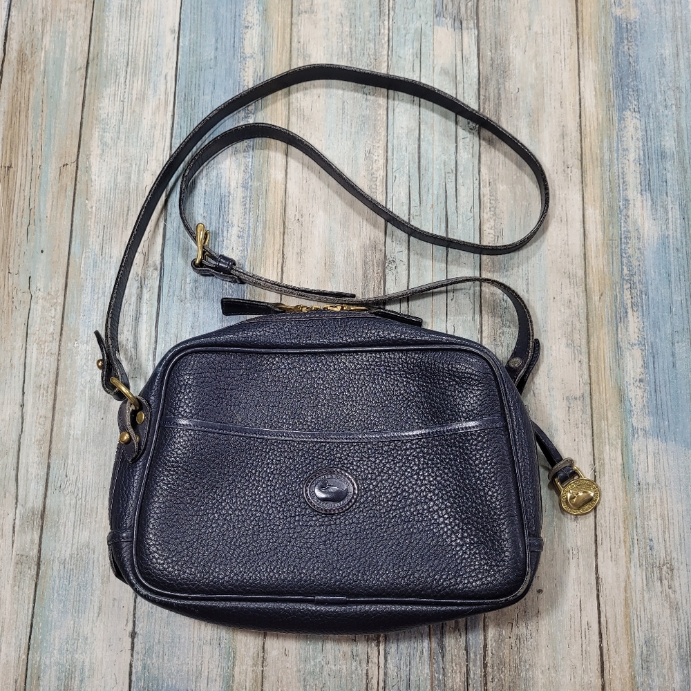 Vintage Dooney & Bourke Leather Crossbody Bag.